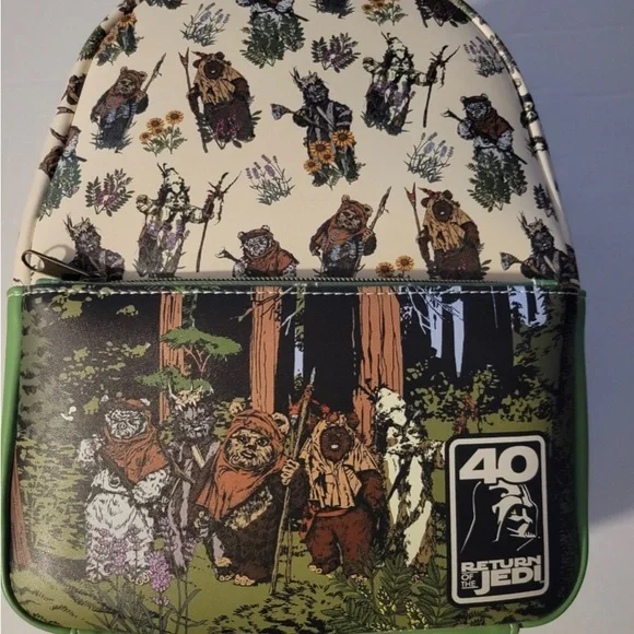 FUNKO Return Jedi 40th Anniversary Star Wars Mini Backpack Ewok Disney - Picture 2 of 3